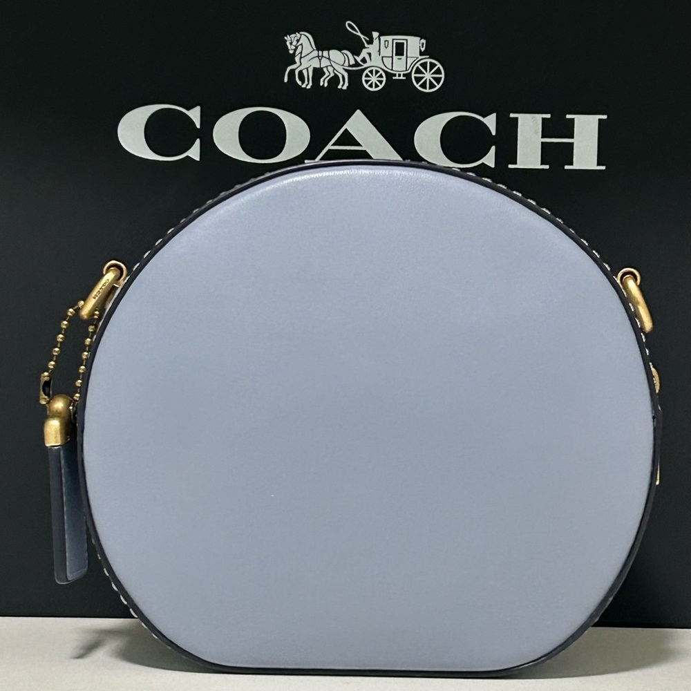 COACH Canteen Glovetanned Smooth Leather in Twilight Blue - Picture 5 of 11